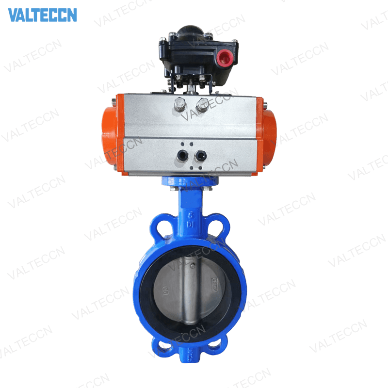 Pneumatic Actuated Wafer Butterfly Valve with Limit Switch