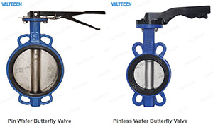 butterfly valves and pinless butterfly valves