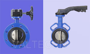 Difference between the wafer type butterfly valve and flange type butterfly valve