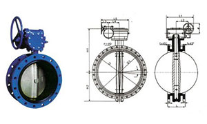 Butterfly valve connection method 2: flange butterfly valve