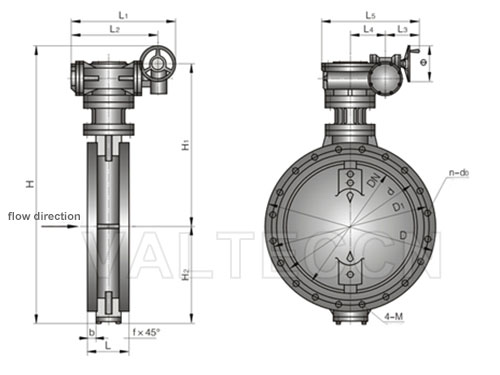 Flanged Butterfly Valve Size, Connection Size