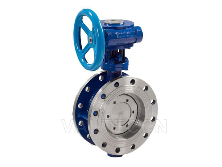 Turbine worm drive flanged butterfly valve