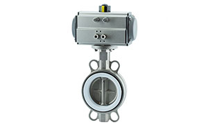 What is a pneumatic butterfly valve and what are its characteristics