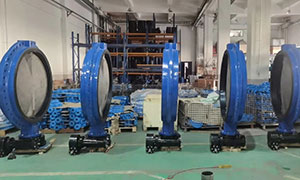 A batch of large diameter wafer butterfly valves sale to UK