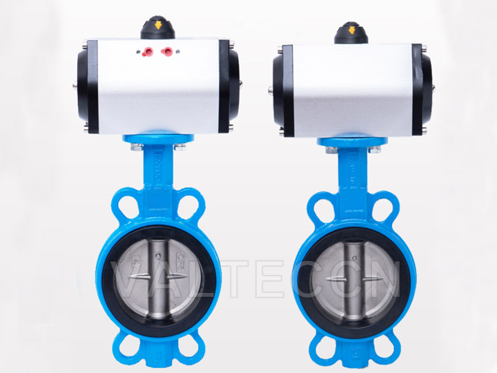 Pneumatic actuator butterfly valve images