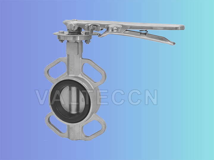 stainless steel wafer type butterfly valve picture