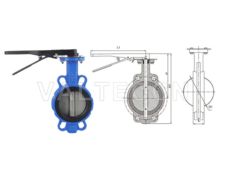 handle butterfly valve