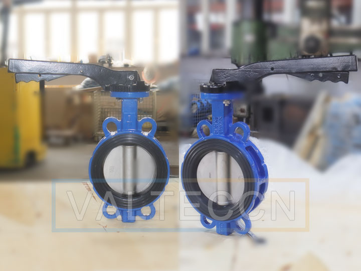 5 inch butterfly valve wafer type lever operated