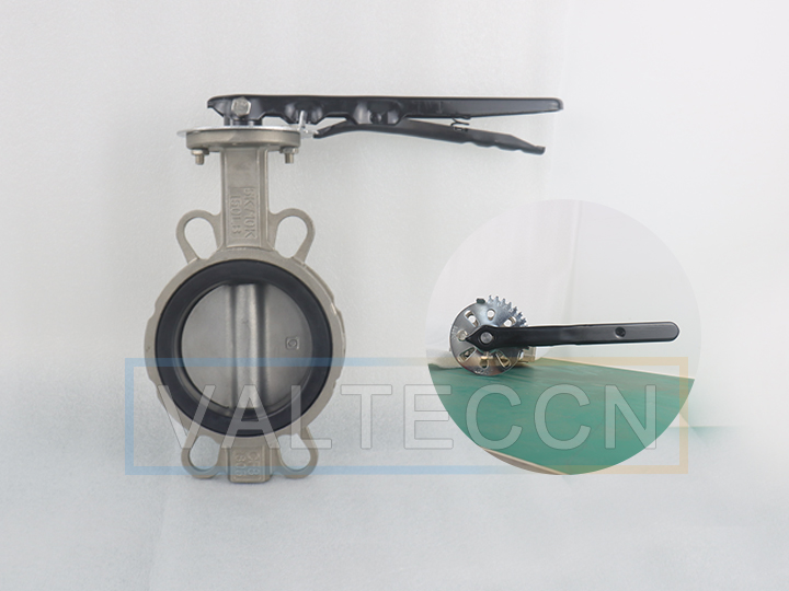 DN100(4 inch) CF8 Stainless Steel Butterfly Valve with Lever Handle