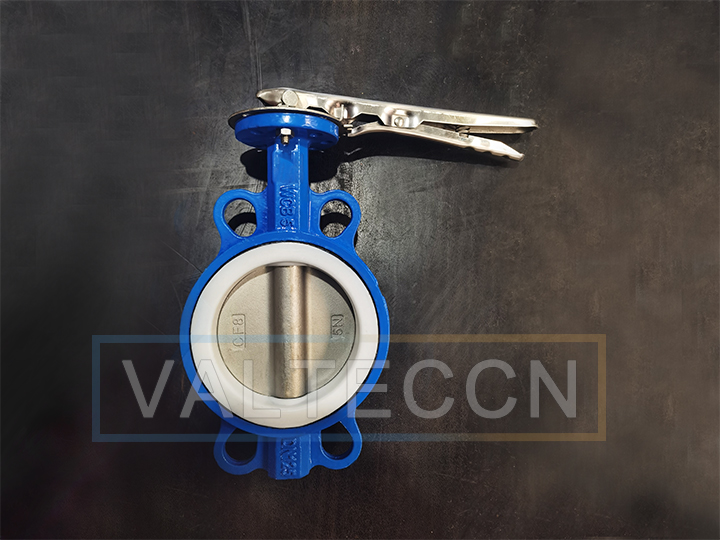 DN125(5 Inch) PTFE Seated WCB Butterfly Valve
