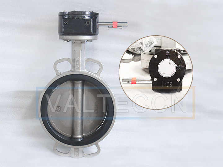 DN200(8 inch) CF8 Stainless Steel Butterfly Valve with Worm Gear