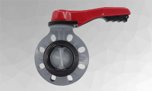 DN80(3 inch) CPVC Wafer Butterfly Valve, Lever Handle for Sale