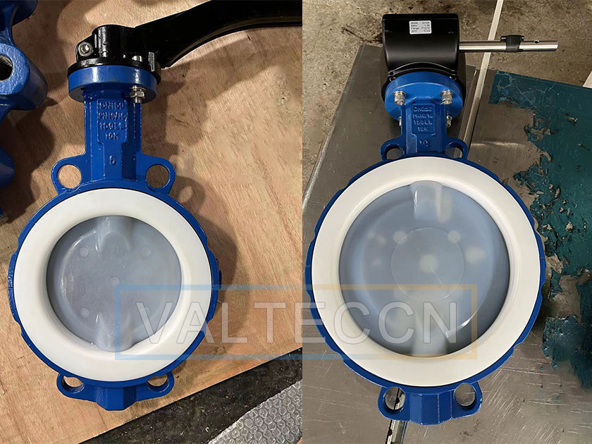 PFA Lined Wafer Type Butterfly Valve