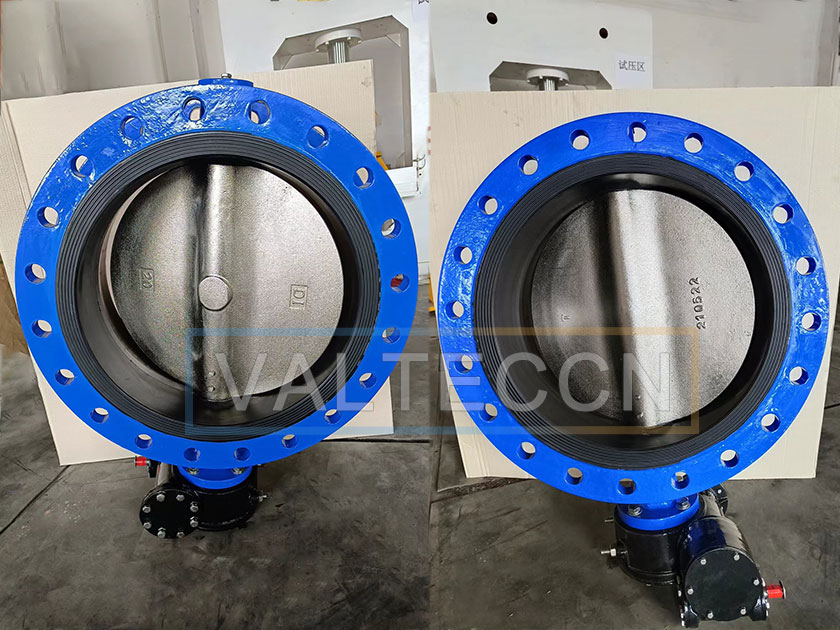 DN500(20 Inch) Double Flanged Butterfly Valve with Gear Operated