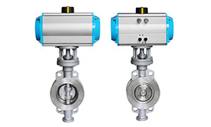 Industrial high temperature butterfly valve design features