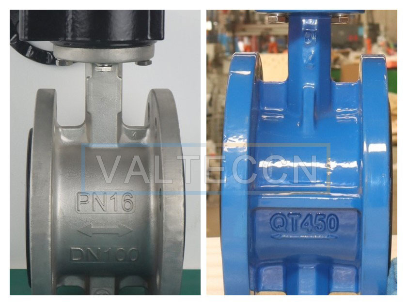 Two-way seal butterfly valve, flange worm gear butterfly valve