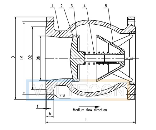 Silent Check Valve Drawing