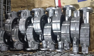 Stainless Steel Double Half Shaft Butterfly Valve Exported to Sweden