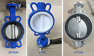 Concentric butterfly valve (soft seal butterfly valve) four types of seat material