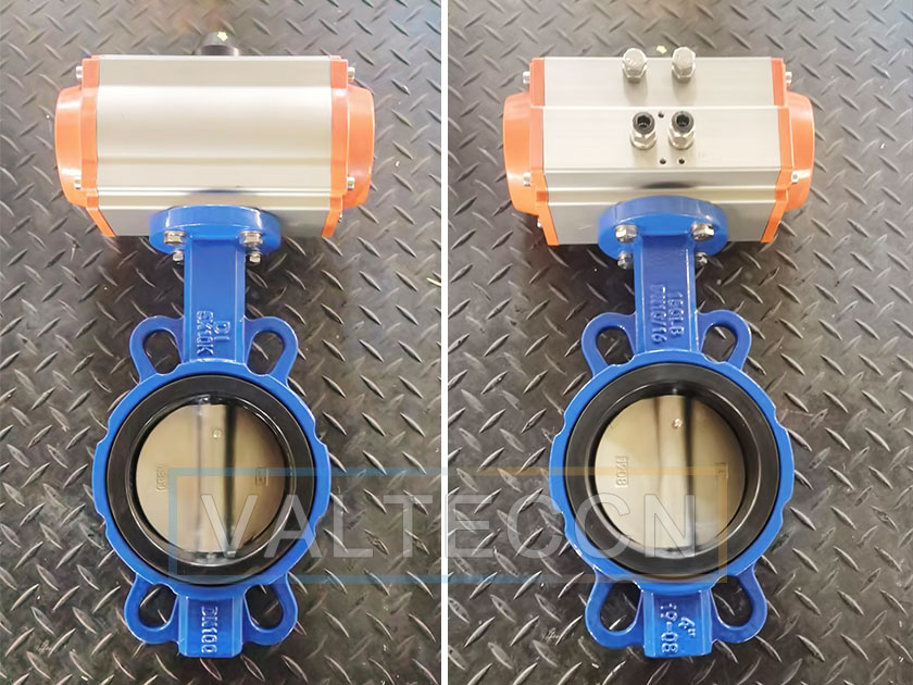 air actuated butterfly valve