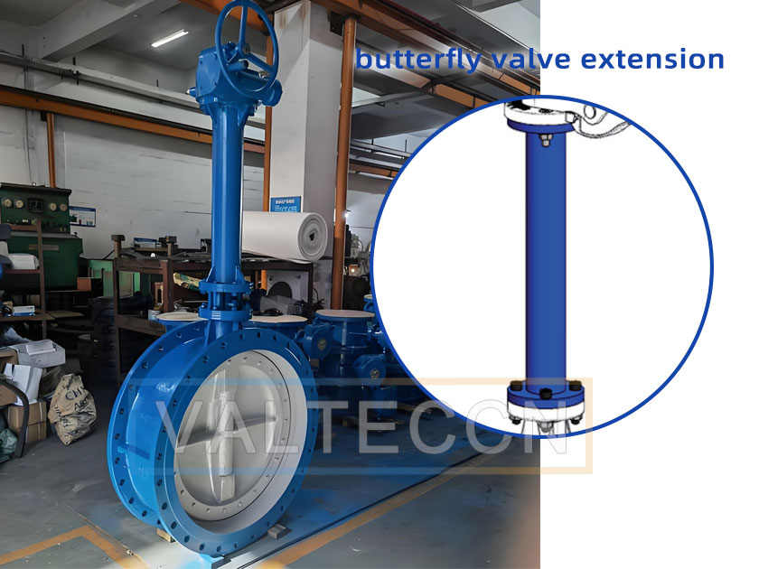 butterfly valve extension
